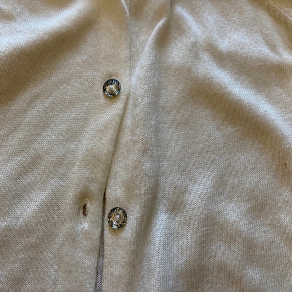 White Button Up Sweater - Picture 2 of 3